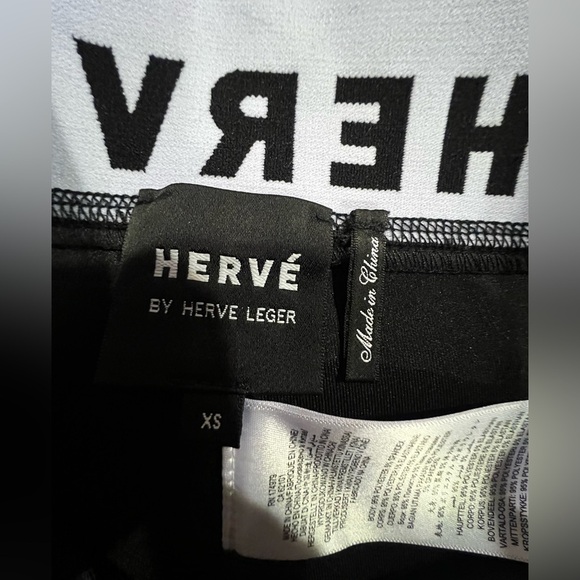 Herve by Hervé Léger  Logo Leggings, XS - Picture 13 of 16